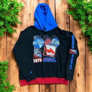 Staple Pigeon Worl Renown Pullover Black Red Blue Hoodie Men's Size Large